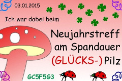 Neujahrstreff am Spandauer (GLÜCKS-)Pilz - (GC5F5G3)